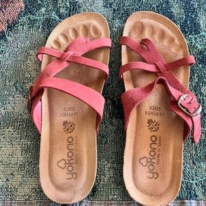 Yokono sandals.